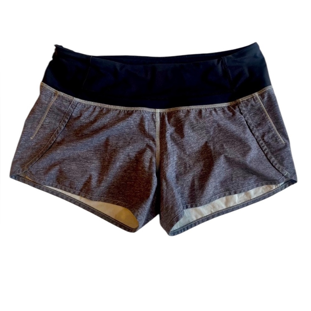 Lululemon Tracker Shorts Gray/Black – Size 6
